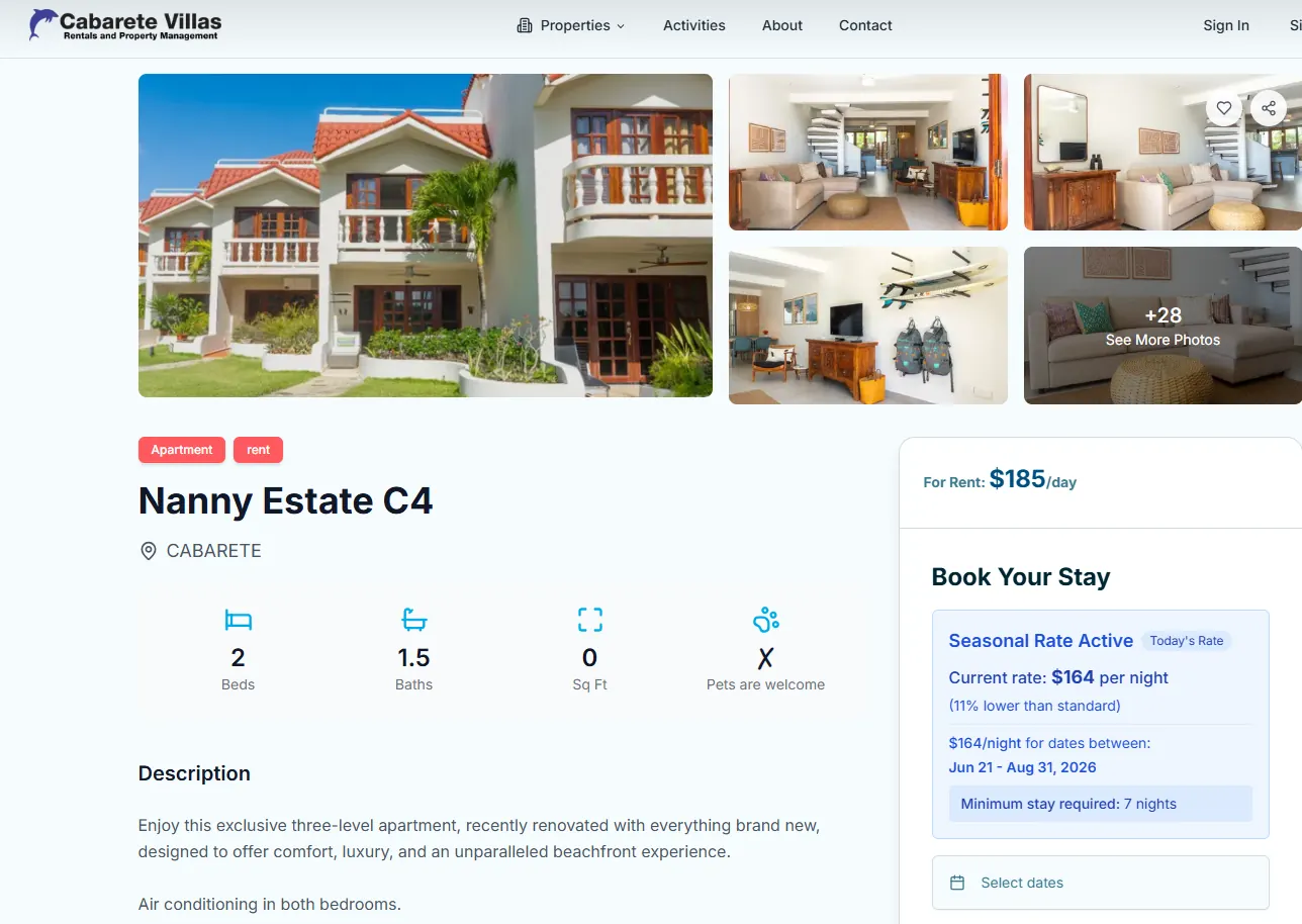 Cabarete Villas — // what shipped 2
